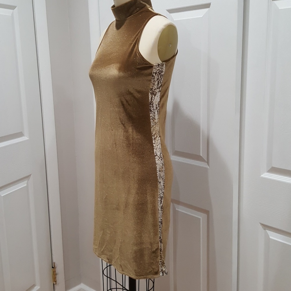 Golden Glitter Dress Small 6/8